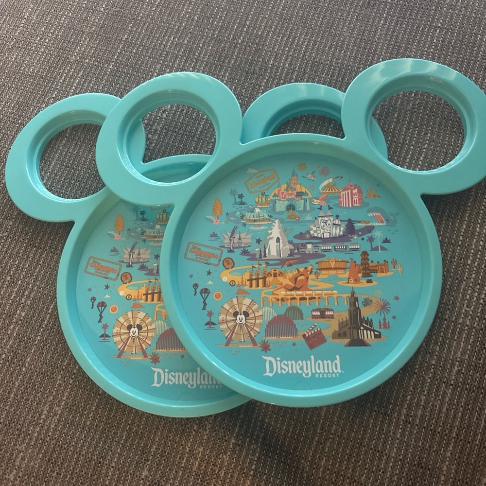 Disneyland DCA Mickey Mouse Ears Plate 2025 Food & Wine Souvenir  Set of 2- NEW